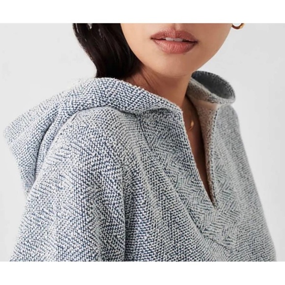 Faherty Whitewater Beach Terry Hoodie Organic Cotton Blend Sweatshirt | Medium - Picture 12 of 12